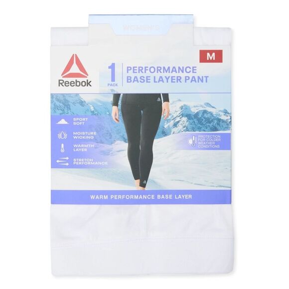 Reebok Women's Base Layer Pant, 1 Pack, Size M - Picture 1 of 6
